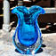 Vaso campânula Baleton - Azul Claro Sommerso - Vidro Murano Original OMG