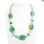 Haiti - Ethnische Halskette - Venezianische Perlen - Original Muranoglas OMG