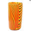 Vase Tigre forme élégante - Vase soufflé - Verre de Murano Original OMG