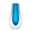 花瓶 Diafon ライトブルー - Sommerso - オリジナル ムラーノ ガラス
