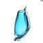 Vase Lava - Lightblue - Sommerso - Original Murano Glass OMG