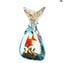 Taschenaquarium mit Aventurin – Original Muranoglas OMG