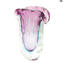Vase Delta Baloton - Violet - Sommerso - Verre de Murano Original OMG