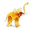 Figura de elefante en cristal ámbar - Cristal de Murano original OMG