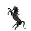 Черная лошадь - оригинальное муранское стекло OMG