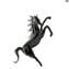 Schwarzes Pferd – Original Murano-Glas OMG