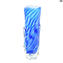 Vase Frozen - Sommerso - Original Murano Glas OMG