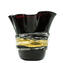 ブラック ローズ - ゴールドの花瓶 - オリジナル ムラーノ ガラス