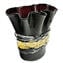 Schwarze Rose - Vase mit Gold - Original Muranoglas