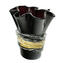 Rose Noire - Vase avec or - Verre de Murano original