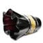 Schwarze Rose - Vase mit Gold - Original Muranoglas