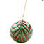 Set of 3 Christmas Ball - Fenicio tecnique - Murano Glass Xmas 