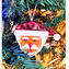 5 pièces Décorations d'Arbre de Noël - Verre de Murano Original OMG