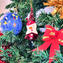 5 peças de decorações para árvores de Natal - vidro Murano original OMG