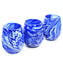 Set of 6 Drinking glasses - Zimma Blu  - Original Murano Glass OMG