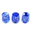 Set di 6 Bicchieri Zimma Blu - vetro di Murano Originale