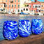 Ensemble de 6 verres à boire - Zimma Blu - Verre de Murano Original OMG