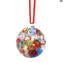 Bola de Navidad - Millefiori Fantasy - Cristal de Murano original OMG