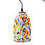 مصباح معلق Millefiori - متعدد الألوان - زجاج مورانو الأصلي OMG