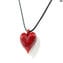Collier pendentif coeur - Verre de Murano original OMG