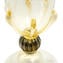 مزهرية كور هاي - المجموعة الذهبية - زجاج مورانو الأصلي OMG