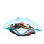 淺藍色闊邊帽中心裝飾品 - 原始穆拉諾玻璃 OMG