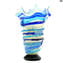 花瓶SbruffiOcean WavesBlue-ムラノガラス花瓶