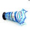Vase Sbruffi Ocean Waves Blue - مزهرية زجاجية من مورانو