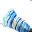 Vase Sbruffi Ocean Waves Blue - Murano Glasvase