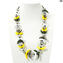 Lin - Ethnische Halskette - Venezianische Perlen - Original Muranoglas OMG