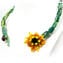 Sonnenblume – Ethnische Halskette – Venezianische Perlen – Original Murano-Glas OMG