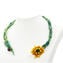 Sonnenblume – Ethnische Halskette – Venezianische Perlen – Original Murano-Glas OMG