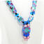 Tulpe - Ethnische Halskette - Venezianische Perlen - Original Muranoglas OMG