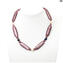 Halskette Malva – Venezianische Perlen – Original Muranoglas OMG