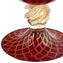 Vaso Core - Ouro e Vermelho - Vidro Murano Original OMG
