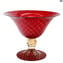 Vaso core - Oro e Rosso - Vetro di Murano Originale OMG