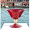Vase Core - Or et Rouge - Verre de Murano Original OMG