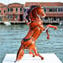 Rampant horse Multicolor - Sienna - Original Murano Glass OMG