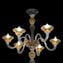 Lustre veneziano Imperiale Firenze - Liberty - Vidro Murano - 12 + 6 luzes