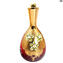 Trefuochi Caraffa - Rosso e oro - vetro di Murano originale OMG