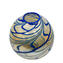 Greco - Vase bleu et feuille d'argent - Verre de Murano Original OMG