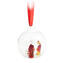 كرة عيد الميلاد مع مشهد المهد - زجاج مورانو الأصلي OMG