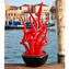 Blixa - plante aquatique - rouge - Verre de Murano original OMG