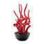 Blixa - planta aquática - vermelho - Vidro Murano Original OMG