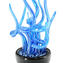 Blixa - planta acuática - Blu - Cristal de Murano original OMG