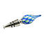 Bottle stopper Cannes Blu and green - Murano Glass Drop Shape + Box