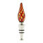 Bottle stopper Cannes red & amber - Murano Glass Drop Shape 