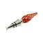 Bottle stopper Cannes red & amber - Murano Glass Drop Shape 