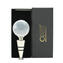 Bottle stopper flat - white filigree - Murano Glass + Box