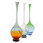 Elegante geblasene Vase – Incalmo Orange – Grau – Original Murano-Glas OMG